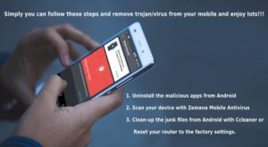 How to remove trojan virus from my android mobile