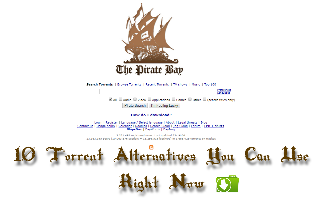 Holde Skur filosof Find The Top 10 Pirate Bay Alternative Torrent Sites