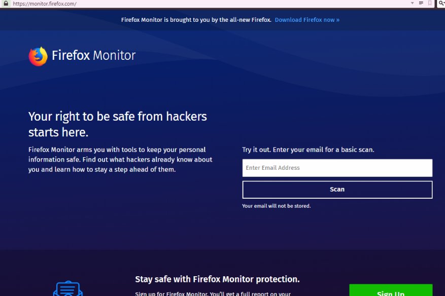 Firefox Monitor Security Breach Email Checker Released to the Public