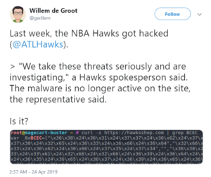 NBA’s Atlanta Hawks Merchandise Shop Hacked