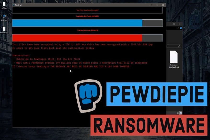Two Nasty No Ransom “PewDiePie” Ransomwares Trouble For Many 1