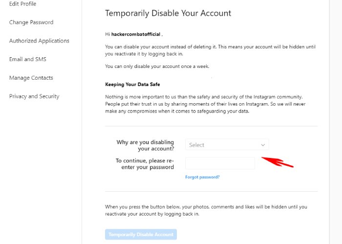 drop-down menu why you choose to do so