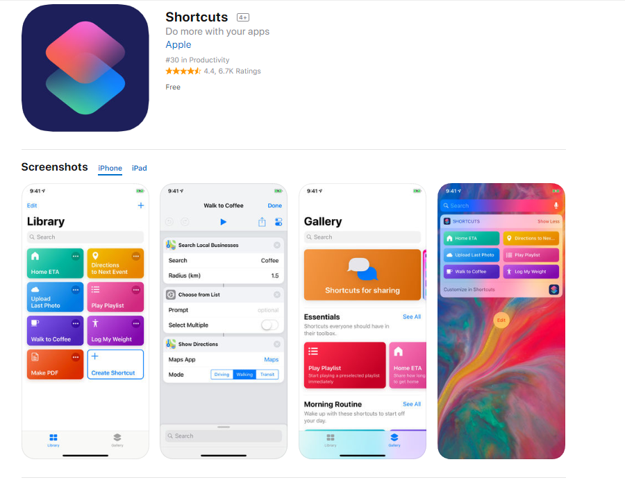 shortcuts